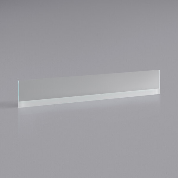 A clear glass front windshield for an Avantco air curtain merchandiser.