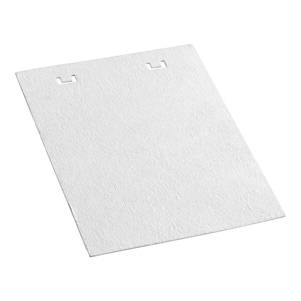 A rectangular white wicking pad with two cutouts, designed for use in BHAC and WHAC open air merchandisers.