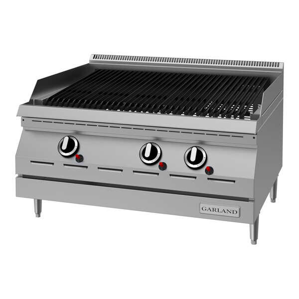 Garland GD-30RBFF Designer Series Liquid Propane 30" Radiant Charbroiler with Flame Failure Protection - 75,000 BTU
