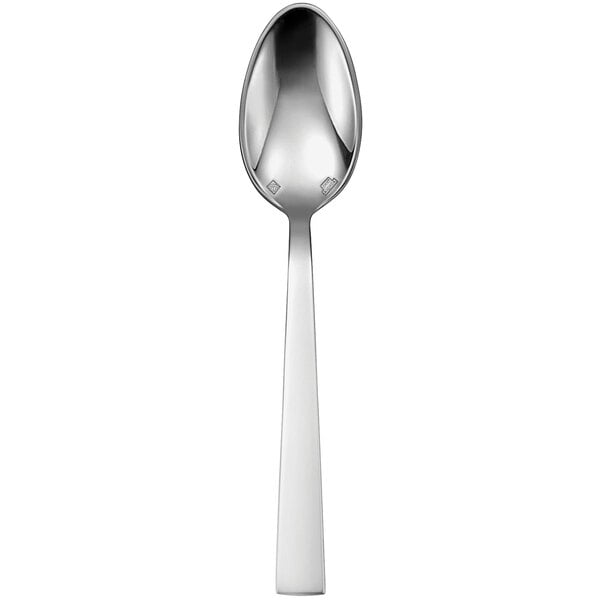 A Sant'Andrea Elevation stainless steel teaspoon with a silver handle.