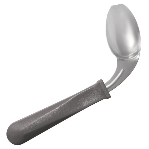 A Richardson Products Inc. Right Offset adaptive spoon with a handle.