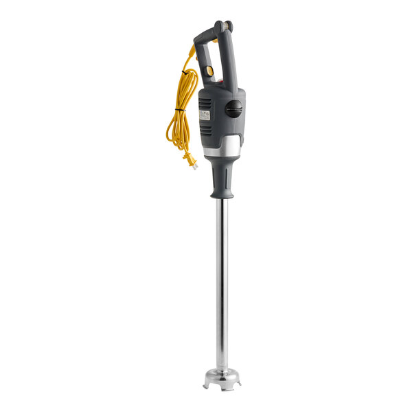 A Hamilton Beach BigRig hand held immersion blender with a cord.