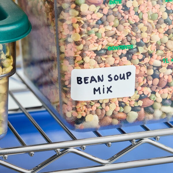 Noble 1" x 2" Permanent Blank Label - 500/Roll