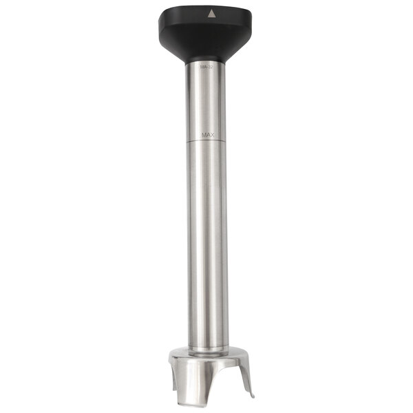 The blending shaft for a Sammic M Series Immersion Blender with a stainless steel cylinder and black accents.