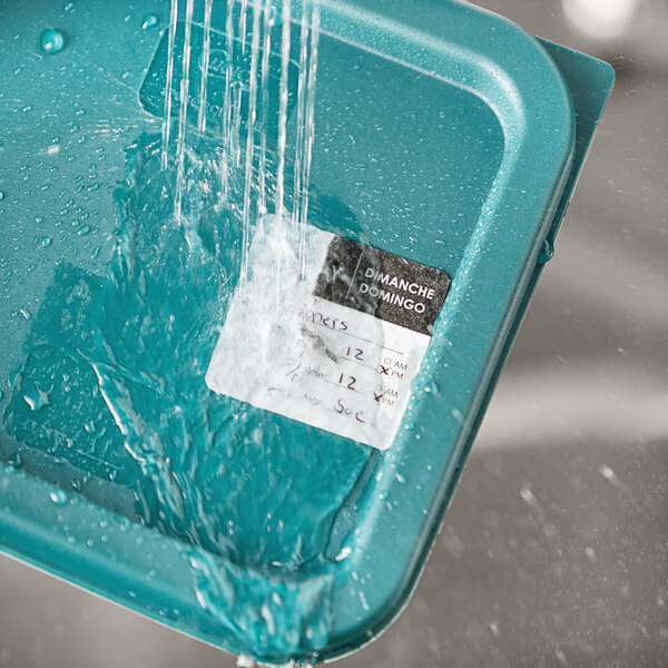 a water pouring out of a plastic container