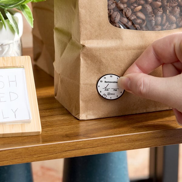 Noble 1" Removable Clock Label - 1,000/Roll