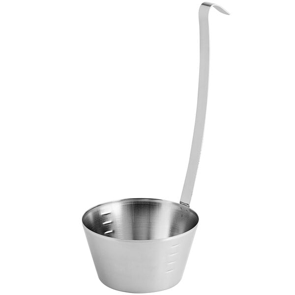 Stainless Steel Dipper with Hooked Handle Large Serving Ladle with Long Handle Commercial Grade Ladle Color : Green, Size : 1L