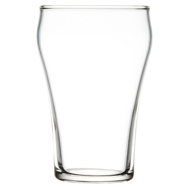 A case of 72 Libbey clear bell fountain tumblers.