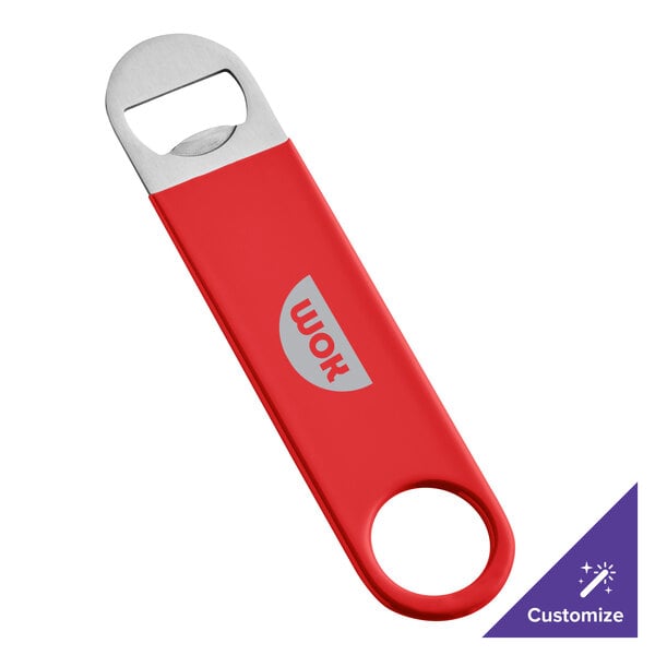 Choice 7" Customizable Red Bottle Opener