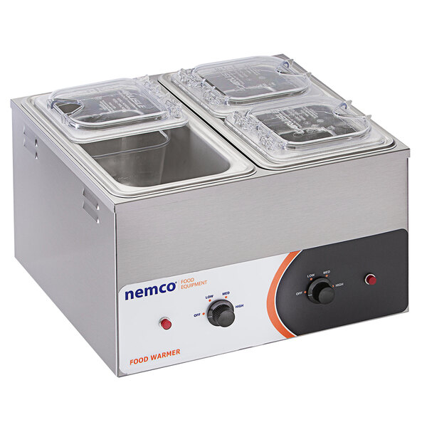 Nemco 6140 1/3 Size Double Well Countertop Food Warmer