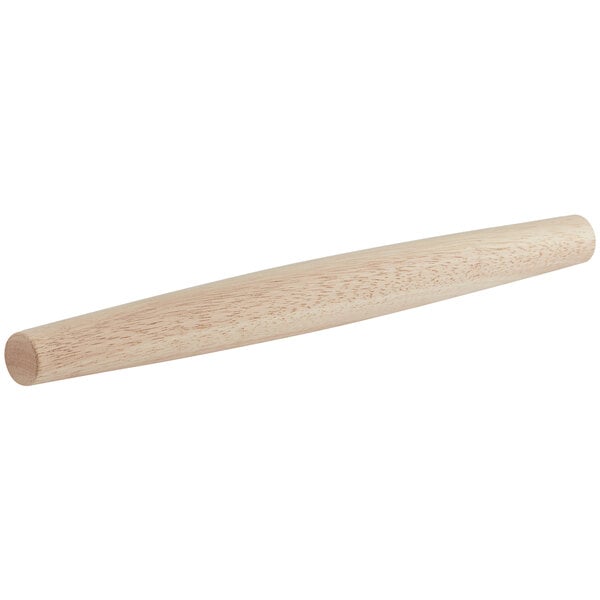 A Choice Rubberwood French Rolling Pin on a white background.