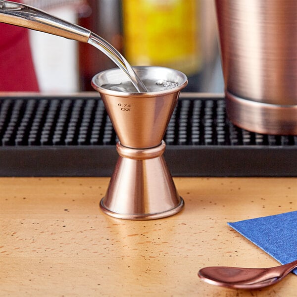 a measuring cup on a table