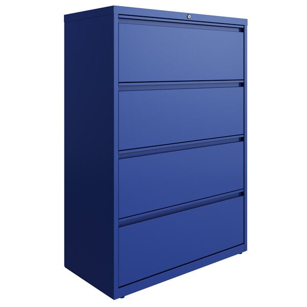 a blue drawer with drawers