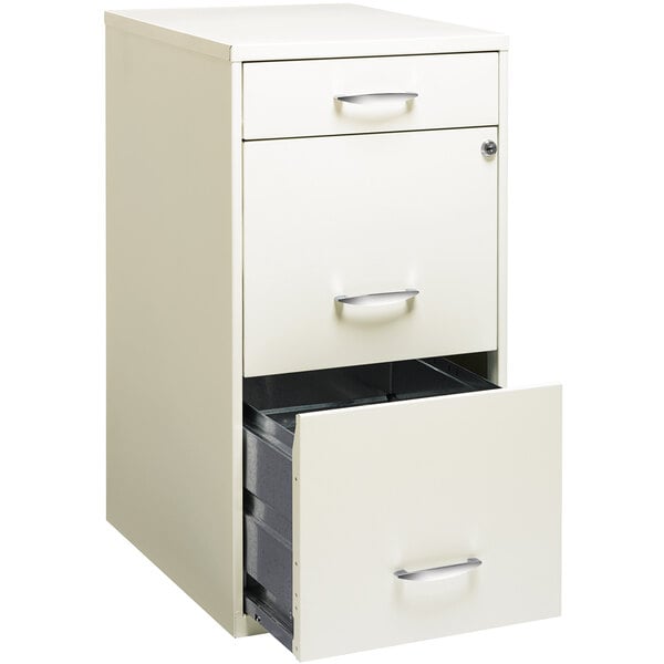 Hirsh Industries 19157 Space Solutions SOHO Pearl White Three-Drawer ...