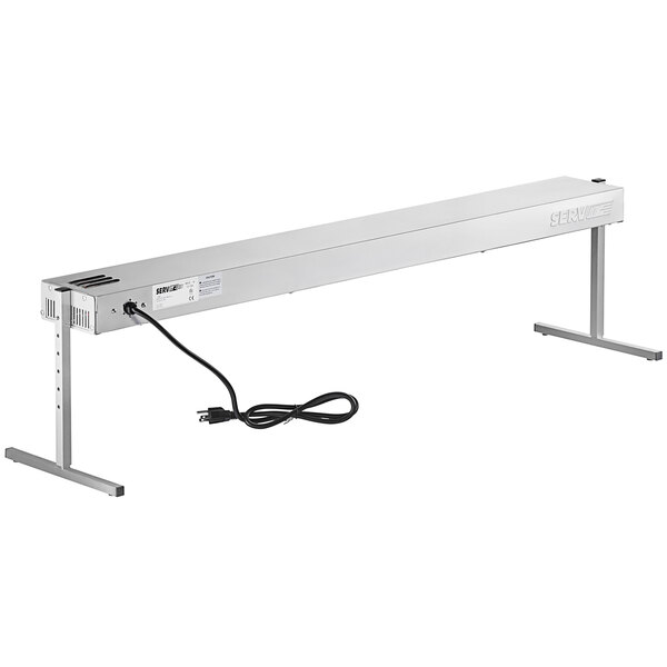 A ServIt high wattage strip warmer with a power cord attached to it.