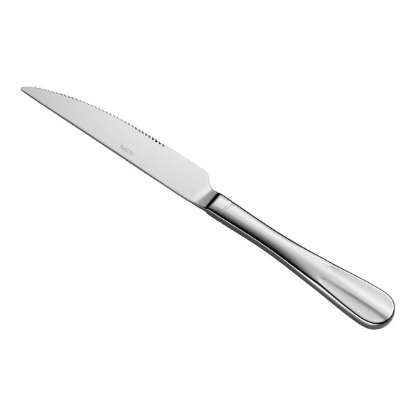 Acopa Benson 9" Stainless Steel Heavy Weight Steak Knife - 12/Pack