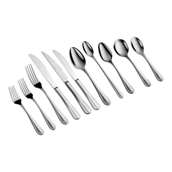 Acopa Benson 9" Stainless Steel Heavy Weight Steak Knife - 12/Pack