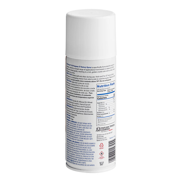 A white can of Bak-Klene ZT All Purpose Release Spray with a white cap and blue label.