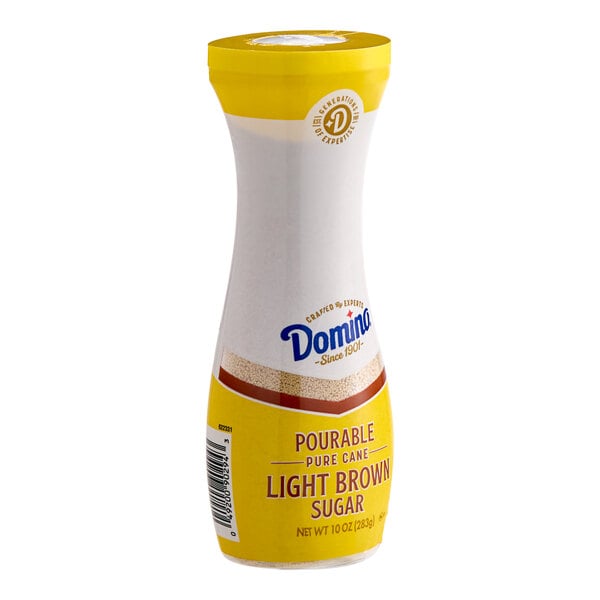 A Domino brown sugar flip-top canister.