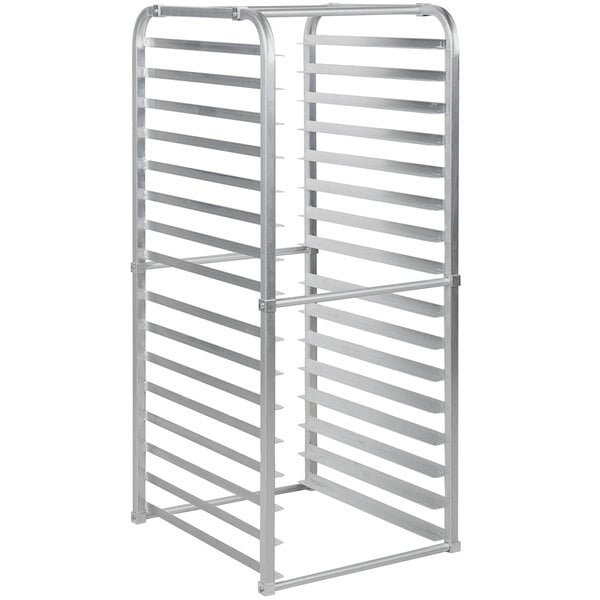 Sauber Half-Size Aluminum Sheet Pan Rack with Aluminum Worktop for 10  Full-Size Pans