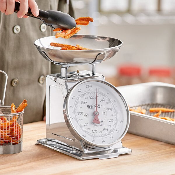 Kitchen Scales, Analog, Stainless Steel, Removable Bowl