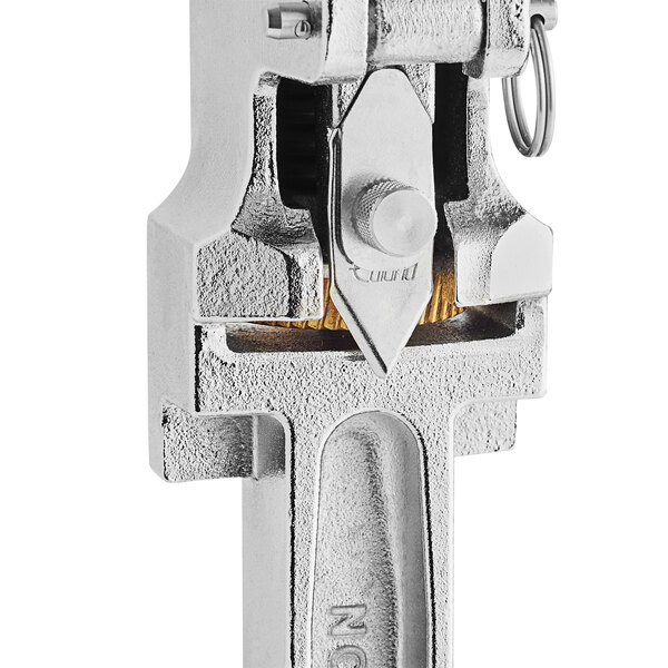 The Edlund Edvantage #1 Manual Can Opener's metal clamp with a key ring.