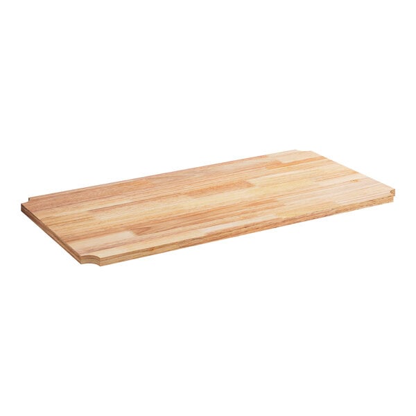 A Regency hardwood cutting board insert for wire shelving.