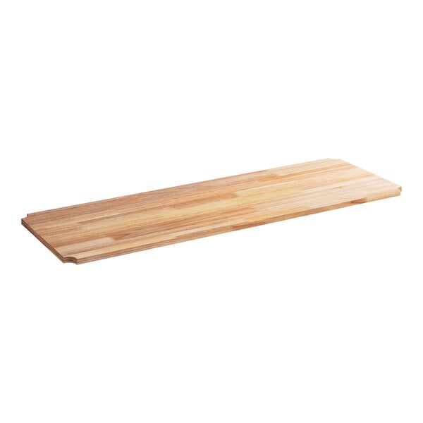A Regency hardwood cutting board insert for wire shelving.