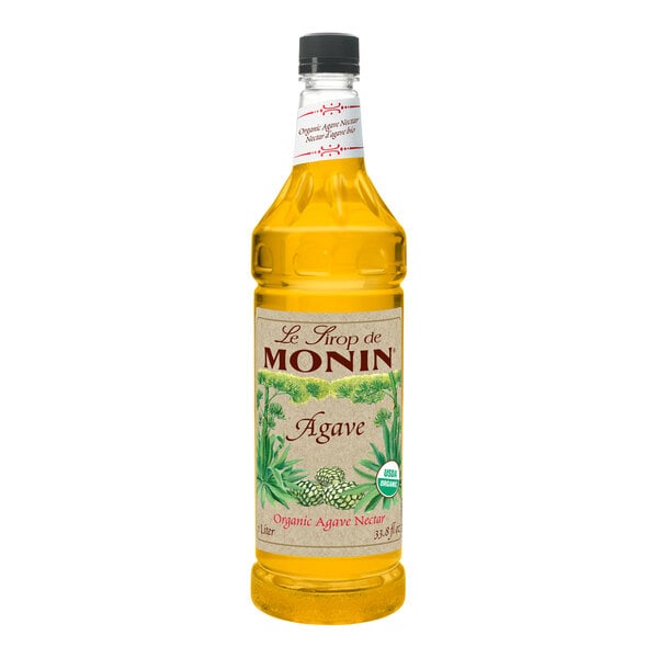 Monin Organic Agave Nectar Sweetener Syrup 1 Liter