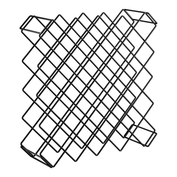 Regency 26 1/2" x 26 1/2" Black Wire 45-Bottle Wine Rack Module
