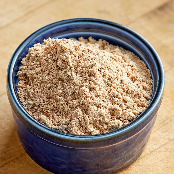 A bowl of Zatarain's Gumbo Base powder.