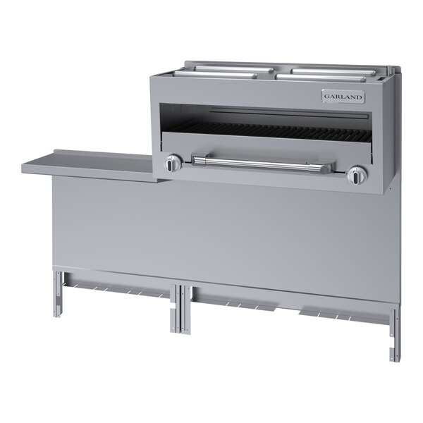 A stainless steel liquid propane range-mount infra-red salamander broiler designed for commercial kitchen use.