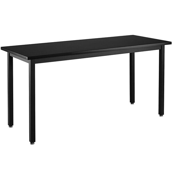 a black table with legs