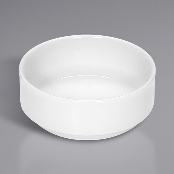 A white oval Bauscher by BauscherHepp butter dish.