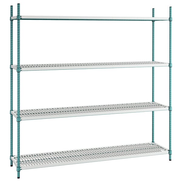 Commercial Epoxy Green Coated Wire Shelf Shelving Posts 74-4 Posts