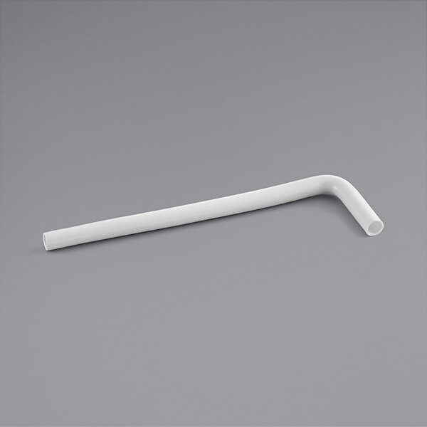 An Avantco white plastic water pipe on a gray surface.