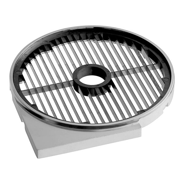 AvaMix 5/16" French fry grid disc for food processors with a round metal grate with a hole in the center.