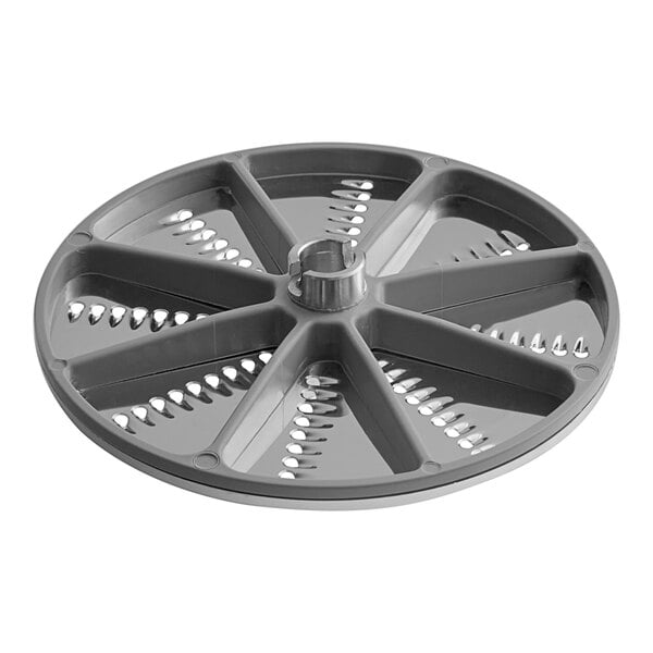 AvaMix grating / shredding plate for food processors with holes in it.