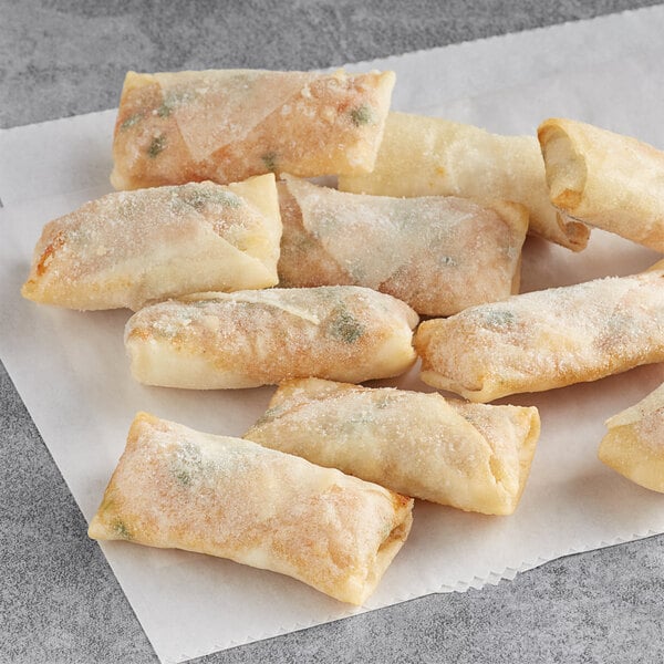 Handy Thai chili shrimp rolls on a plate.