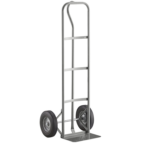a hand truck with wheels