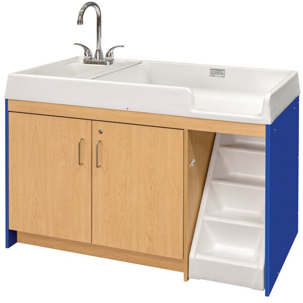 Tot Mate TM8520A.S3322 Royal Blue and Maple Laminate Walkup Changing ...
