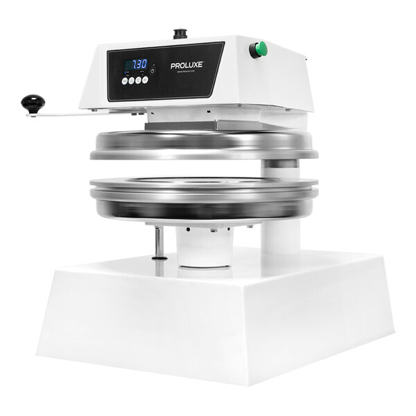 Proluxe Apex Pro X2M DP2350ME 18" Dual-Heat Hydraulic Automatic Heavy Duty Pizza / Tortilla Dough Press - 208V, 4600W