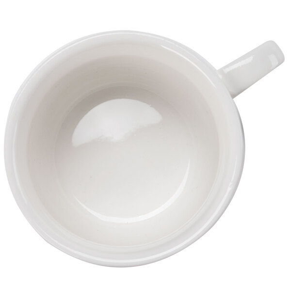 a close-up of a white bowl