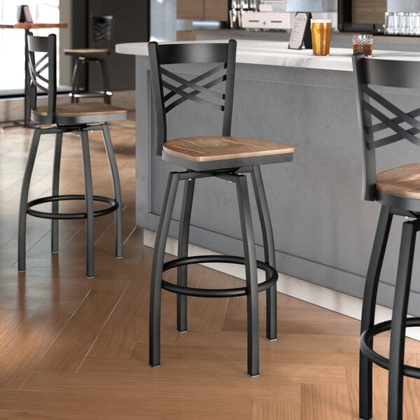 Kitchen bar stools with backs deals swivel