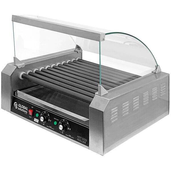 a hot dog roller machine