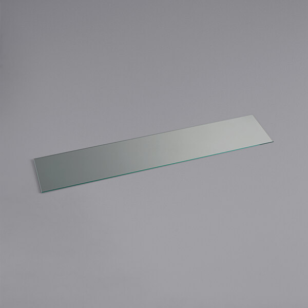 a rectangular glass object on a white background