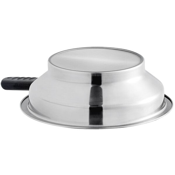 A Bossen stainless steel mesh tea filter with a handle.