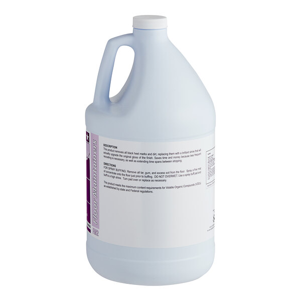A white jug of Sierra by Noble Chemical Ready-to-Use Spray Buff Restorer with a label and a handle.