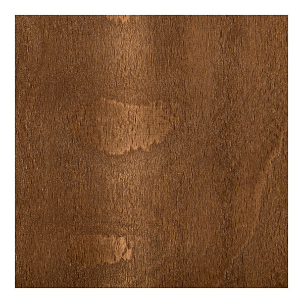 A square piece of vintage-finished wood used as a detached seat for a chair.