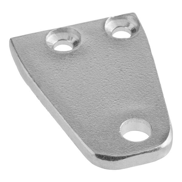 A metal slicer bracket with three holes, designed for Avantco SL612A, SL713A, and SL713MAN meat slicers.
